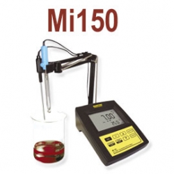 pH metro per la determinazione del pH e della temperatura nel vino completo di reagenti per la calibrazione - MI150